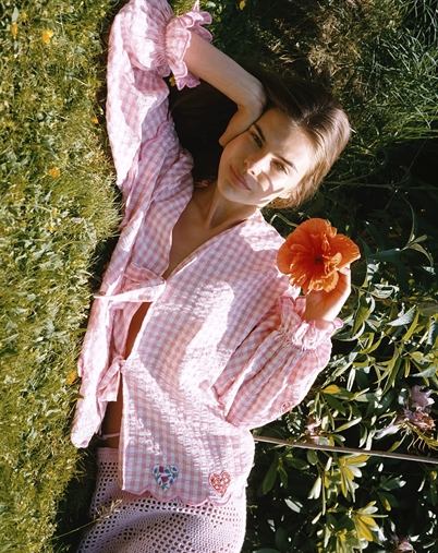 Sissel Edelbo - Kamal Top - Pink Checks